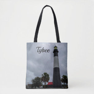 Bolso De Tela Faro de la isla Tybee