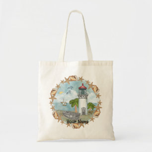 Bolso De Tela Faro de las conchas de Hawái