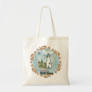 Bolso De Tela Faro de las conchas de Ohio