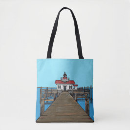 Bolso De Tela Faro de los pantanos de Roanoke