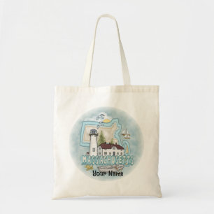 Bolso De Tela Faro de Massachusetts