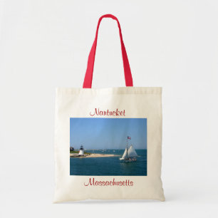 Bolso De Tela Faro de Nantucket Massachusetts y Tote del puerto