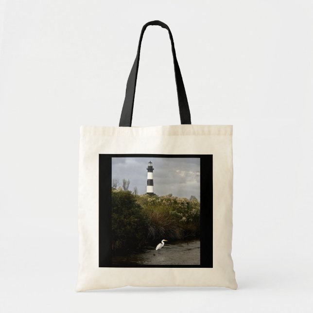Bolso De Tela Faro de Outer Banks (Frente)