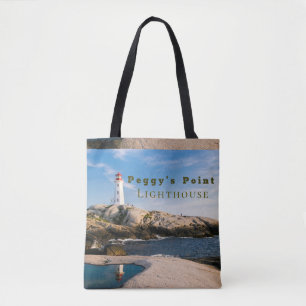Bolso De Tela Faro de Peggys Point Atlantic Canadá