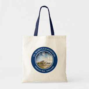 Bolso De Tela Faro de St Marys Whitley Bay North East England
