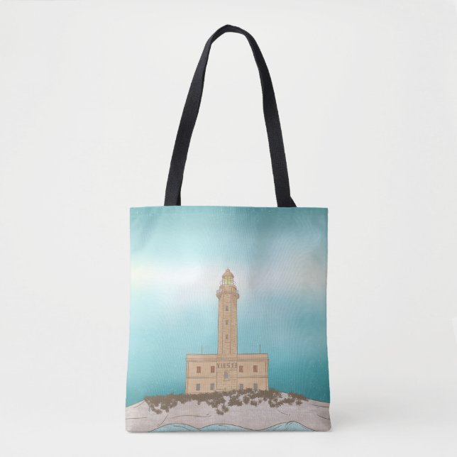 Bolso De Tela Faro de Vieste Italia (Anverso)
