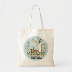 Bolso De Tela Faro de Wisconsin