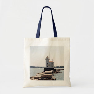 Bolso De Tela Faro del lago Erie