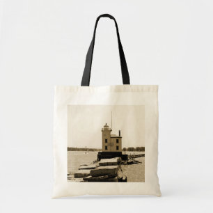 Bolso De Tela Faro del Lago Erie