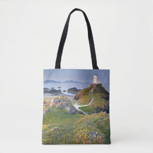 Bolso De Tela Faro del Mawr de Twr en la isla de Llanddwyn