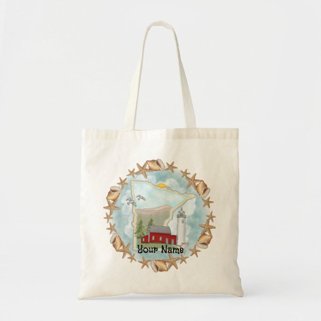Bolso De Tela Faro Minnesota Shells (Frente)
