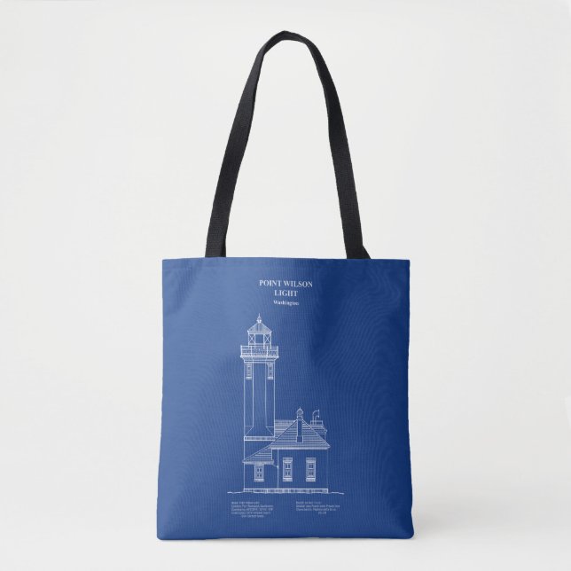 Bolso De Tela Faro Point Wilson - Washington - AD (Anverso)