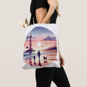 Bolso De Tela Faro Sunset Walk La Escena Costera