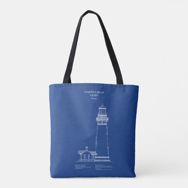 Bolso De Tela Faro Yaquina Head - Oregon - AD (Reverso)