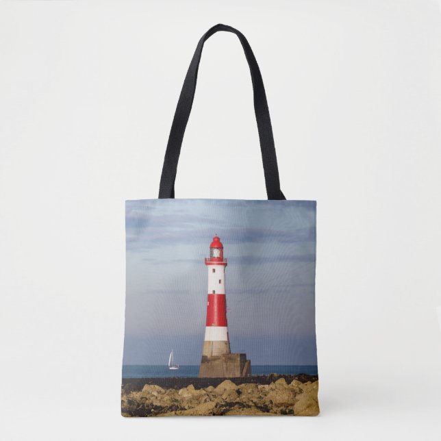 Bolso De Tela Faros | Faro de Beach Head en Inglaterra (Anverso)