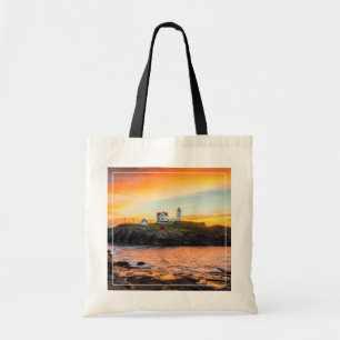 Bolso De Tela Faros   Nubble Lighthouse Maine