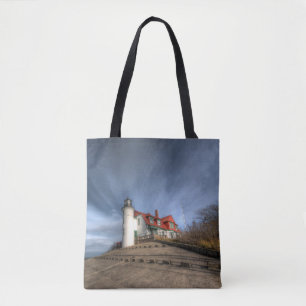 Bolso De Tela Faros   Point Betsie Lake Michigan