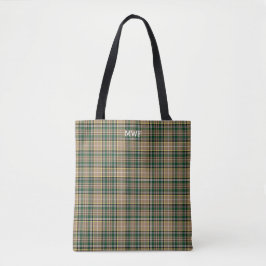 Bolso De Tela Farrell Clan Tartan Tan Plaid Monogram