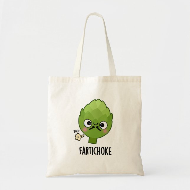 Bolso De Tela Fartichoke Funny Farting Artichoke Pun (Frente)