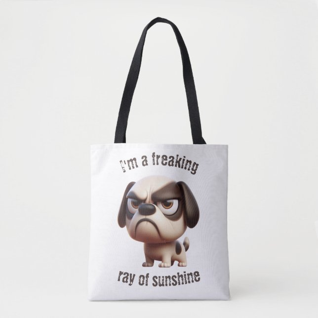 Bolso De Tela Fascinante rayo de Tote Sunshine Puppy (Anverso)