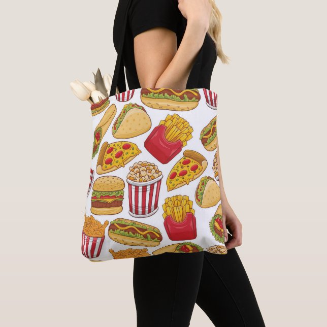 Bolso De Tela Fast Food   (Detalle)