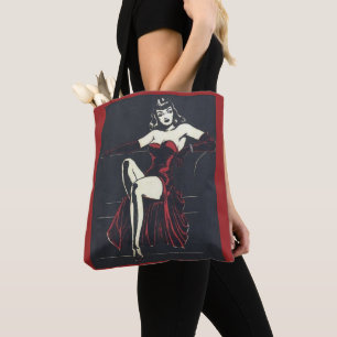 Bolso De Tela Fatale femme de los años 1940