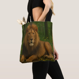 Bolso De Tela Fauna del león 