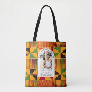 Bolso De Tela Favor de boda moderno africano ghanés Kente