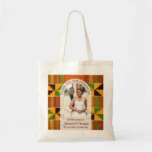 Bolso De Tela Favor de boda moderno africano ghanés Kente