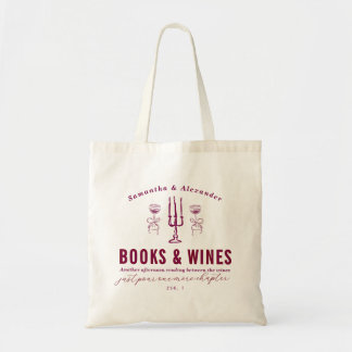 Bolso De Tela Favorite Things Holiday Book & Wine Club Party