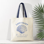 Bolso De Tela Favoritos de la fiesta de Bachelorette Coastal Cow<br><div class="desc">Último brindis en la costa Coastal Cowgirl fin de fin de semana de Bachelorette en una costa bachillerato favorece una bolsa de té impresa personalizada,  bachillerato personalizado bolso de favores polvoriento azul marino naútico playa polvorienta fiesta de temática azul favores de tote bolsa</div>