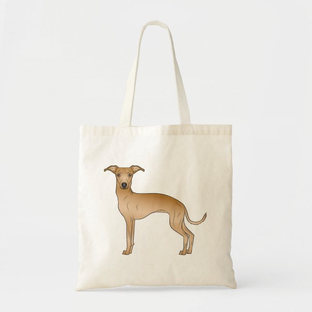 Bolso De Tela Fawn Ilustracion de perros de dibujos animados de  (Frente)