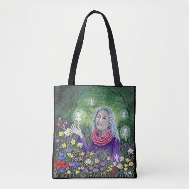Bolso De Tela Fe de flores de verano (Anverso)