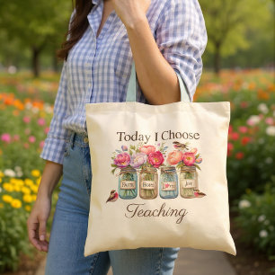 Bolso De Tela Fe, esperanza, amor y alegría de los profesores in