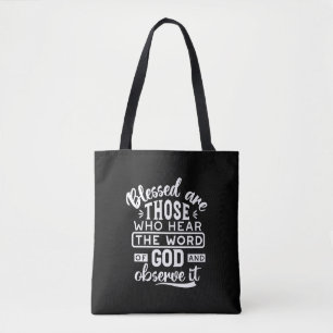 Bolso De Tela Fe y Obediencia – Escritura Inspiradora
