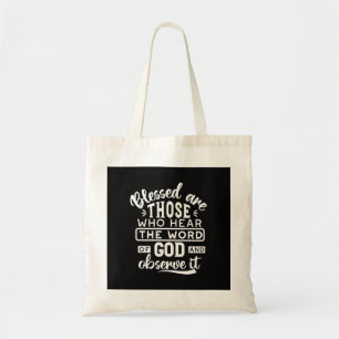 Bolso De Tela Fe y Obediencia – Escritura Inspiradora