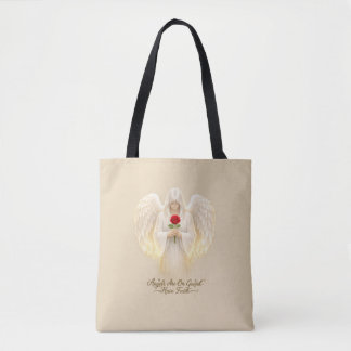 Bolso De Tela FeAngélicaCorazónDorado