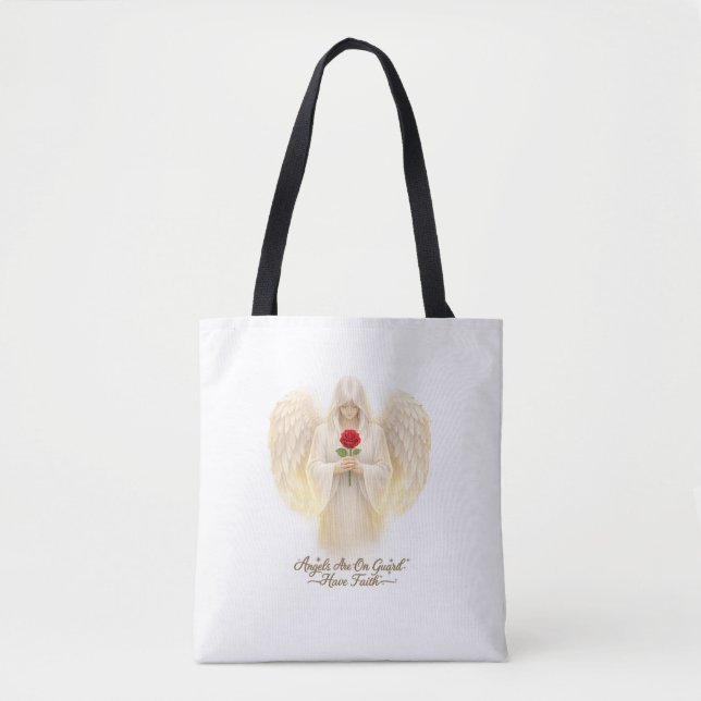 Bolso De Tela FeAngélicaCorazónDorado (Anverso)