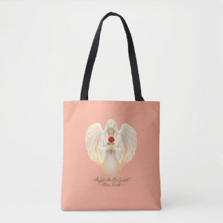 Bolso De Tela FeAngélicaCorazónDorado