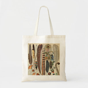 Bolso De Tela Feather Bird Wildlife Antigüedades Feathers