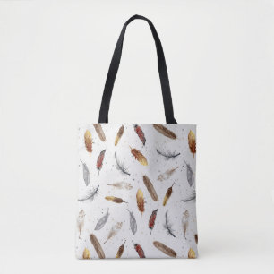 Bolso De Tela Feathers