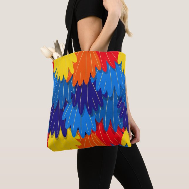 Bolso De Tela Feathers de loro de Macaw (Detalle)