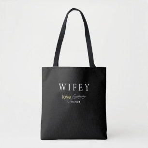 Bolso De Tela Fecha de registro de amor eterno de Wifey personal