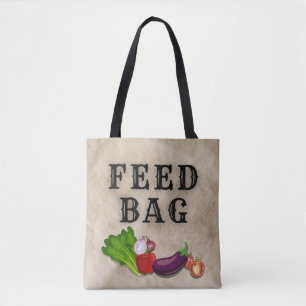 Bolso De Tela "FEED BAG" - Tote de uso diario y para todos los f