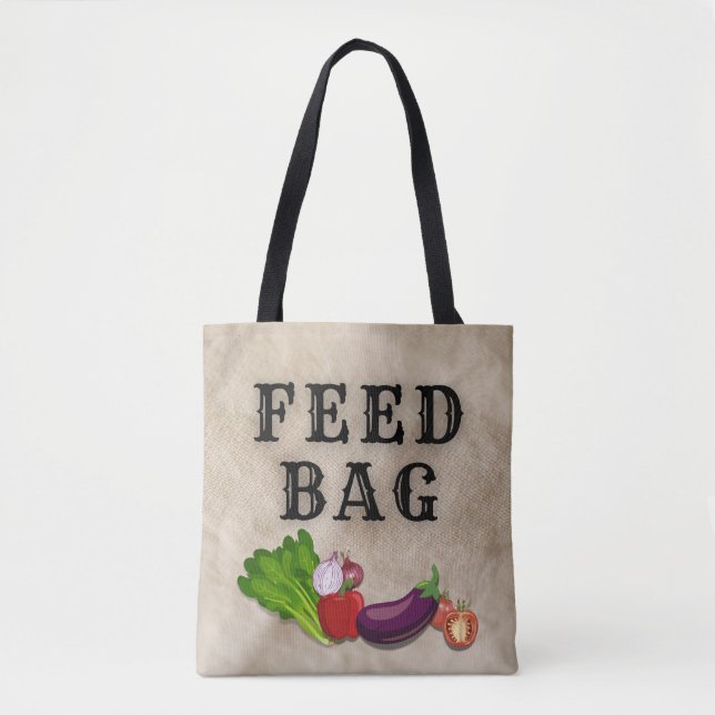 Bolso De Tela "FEED BAG" - Tote de uso diario y para todos los f (Anverso)