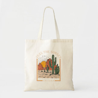 Bolso De Tela Feed Sunset Desert Vibes Arizona Mountain Cactus