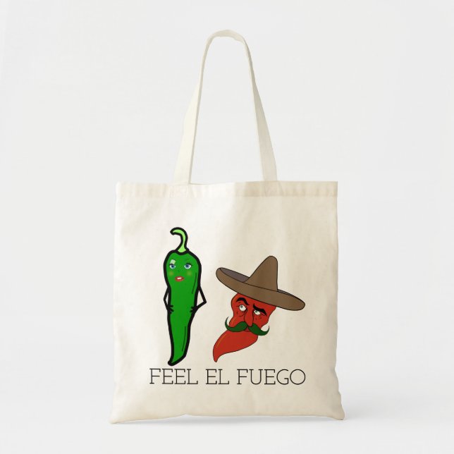 Bolso De Tela Feel Fuego (Frente)