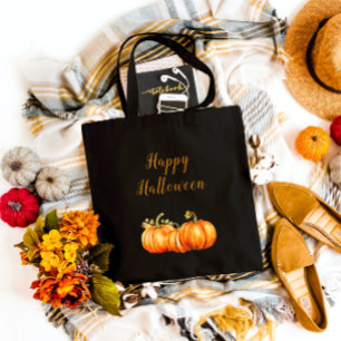 Bolso De Tela Felices Calabazas de Halloween