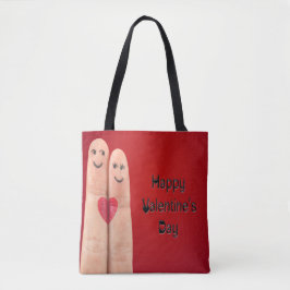 Bolso De Tela Felices dedos de San Valentín