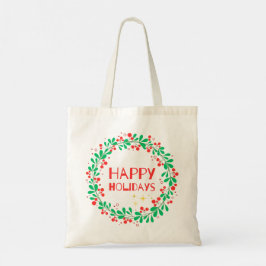 Bolso De Tela Felices Fiestas